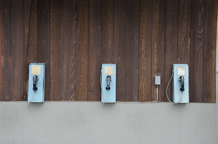 bygge, gamle, telefonkiosker, offentlig telefon, retro, Vintage, vegg