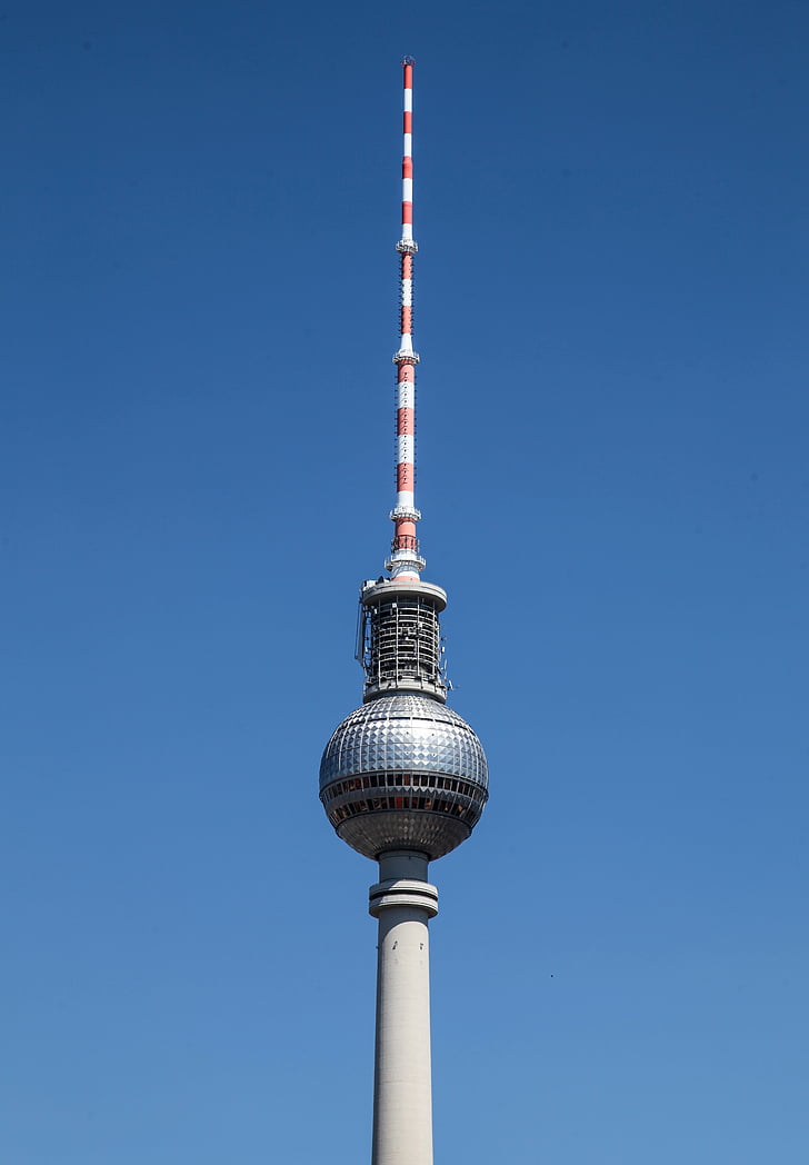 Torre de la tv de Berlín, Berlín, Torre de la TV, Torre de televisió de Torre, detall, Torre, TV