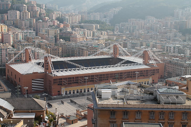 Stadion, voetbal, Genua, Mac, Sampdoria
