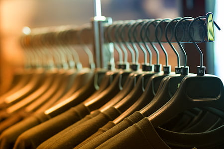 clothes, hangers, rack