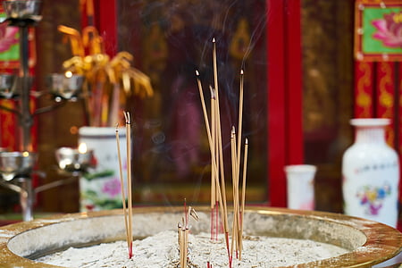 hương, hút thuốc lá, tôn giáo, thờ phượng, cầu nguyện, Phật giáo, Châu á