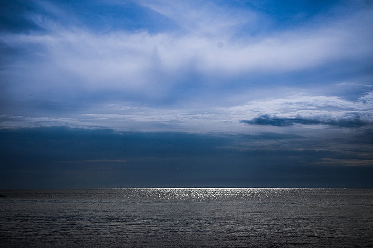 cel, Mar, núvol, llum del sol, natura, marí, llum