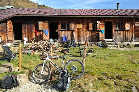 horské kolo, kolo, trasa pro horská kola, jízda na kole, kolečko, přestávka, odpočinek