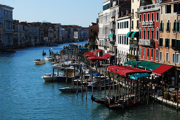 Venesia, Kota, gondola, perjalanan, Italia, Eropa, Italia