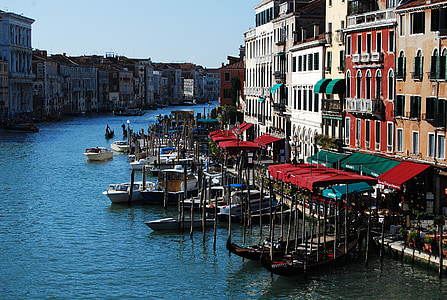 Venedig, staden, gondoler, resor, Italien, Europa, Italienska