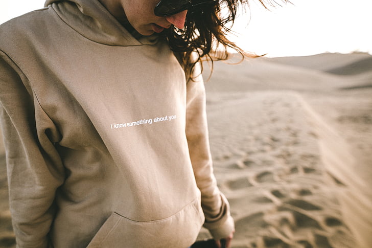 people, statement, jacket, hoodie, sand, statement jacket, desert