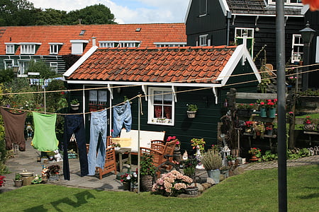Holland, Haus, Gebäude, Holländisch, Niederlande, nach Hause, malerische