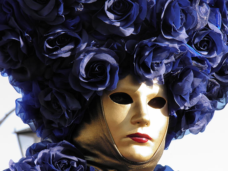 Venedig, Italien, karneval, maske, forklædning, Karneval i Venedig, maske Venedig