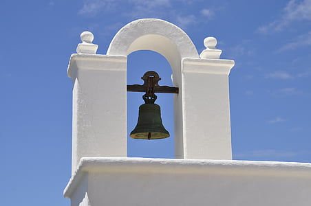 bell, south, spain, church, cross, greece, santorini