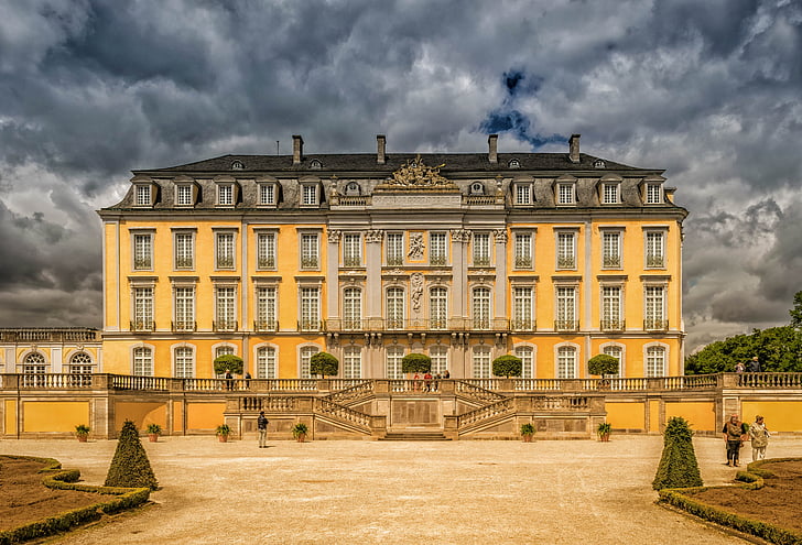 lâu đài, Brühl, lâu đài Augustusburg, phong kiến, kiến trúc Baroque, lộng lẫy, cao quý