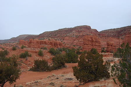 Jemez, Pueblo, indické, rezervace, nativní, Rock, krajina
