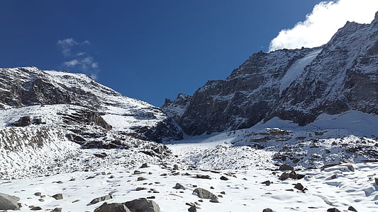 vertainspitze, Syd-Tirol, alpint, nordveggen, kalde, isete, gebrige