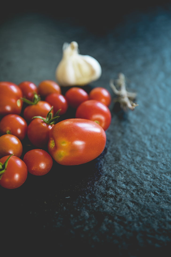 rajčice, povrće, datailaufnahme, hrana, vrt, Crveni, zdrav