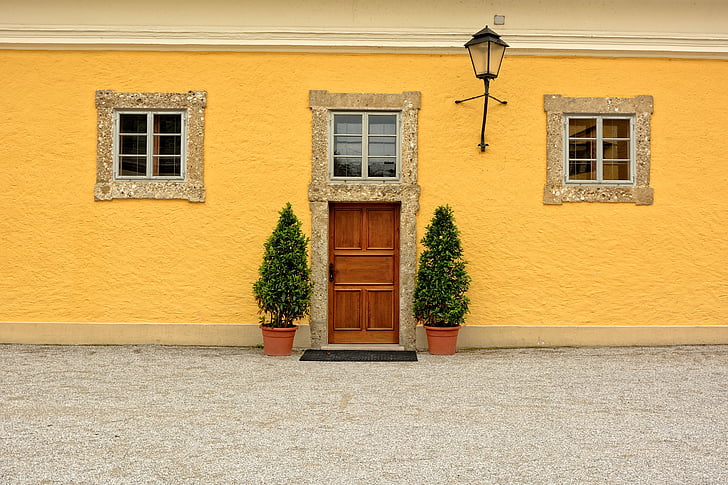 entrée, porte, façade de maison, vieux, architecture, hauswand, Historiquement