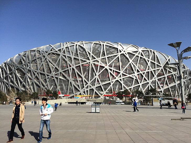 Olympic village, Beijing, Kiina, kuuluisa place, ihmiset, arkkitehtuuri
