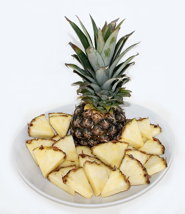 pineapple, fruit, food, health, fruit bowl, fruits, freshness