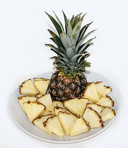 ananas, frugt, mad, sundhed, frugtskål, frugter, friskhed