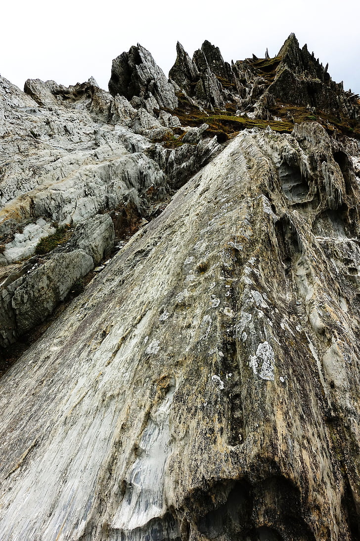 roca, pizarra, resistente, rocas metamórficas, Geología, Devon, punto de Morte