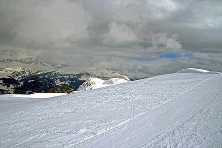 Marmolada, Dolomites, Veneto, Belluno, ý, núi Alps, tuyết