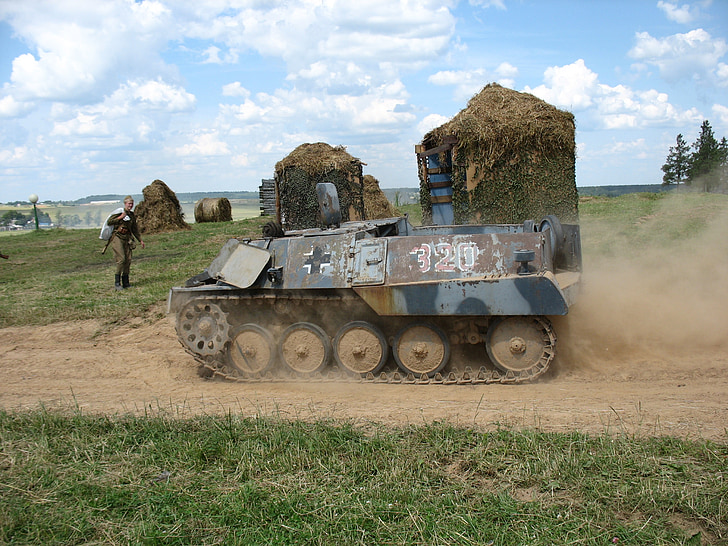 cotxe blindat, Museu, línia de Stalin de defensa, cavalcant sobre el tanc, vacances, l'exèrcit, Guerra