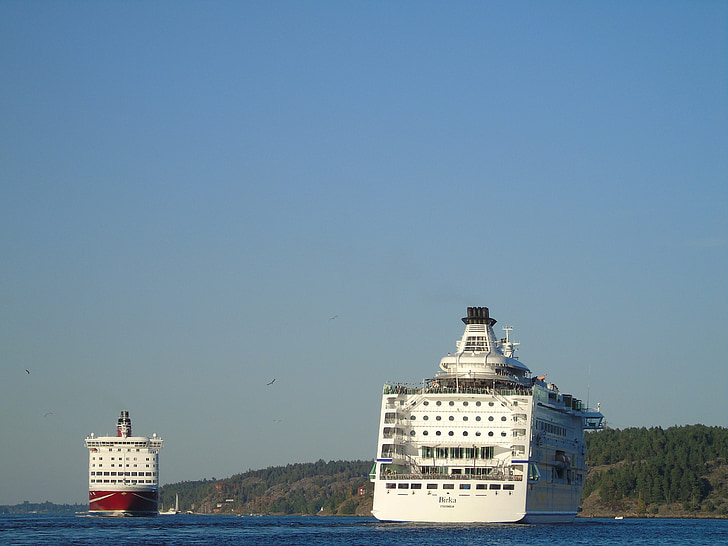 οχηματαγωγά πλοία, φέρι, κρουαζιέρα, Στοκχόλμη, Φινλανδία, Μάριεχαμν, Åbo