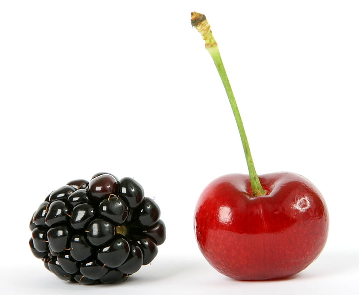 Berry, čierna, BlackBerry, čučoriedka, Raňajky, čerešňa, detailné
