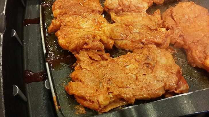 Куриные отбивные, обжаривают курица, Куриные блюда, питание, мясо, приготовление пищи, питание