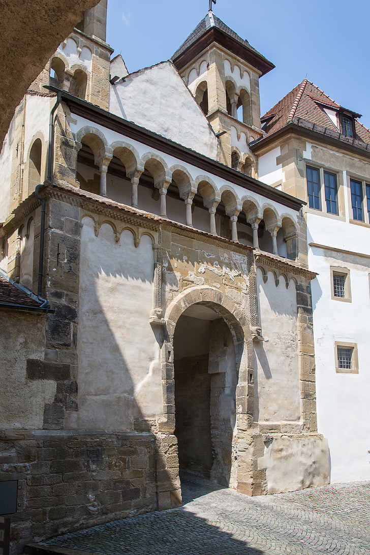 Comburg, Schwäbisch hall, kloster, slott, fästning, mål, arkitektur