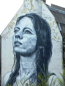 τοιχογραφία, γυναίκα, Κορίτσι, χαρακτήρα, Σέξι, στόμα, μαλλιά