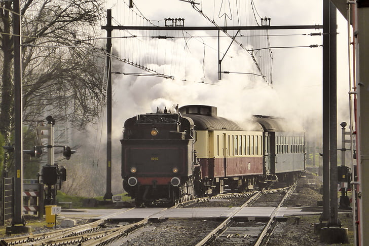 zile de train Steam, tren cu aburi, abur, pista de cale ferata, tren - vehicul, fum - structura fizică, transport