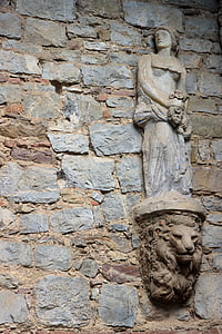 Statue, Abbildung, Stein, Skulptur, Wand-Dekoration, Kunst, Steinfigur