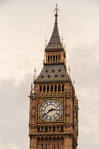 architecture, building, clock, historic, landmark, london, tower