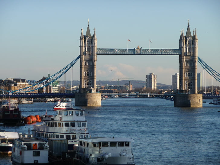 Londýn, Tower bridge, Velká Británie, orientační bod, zajímavá místa, přitažlivost, cestovní ruch