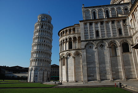Pisa, Italien, Italia, døbefont, Toscana, det skæve tårn, rejse
