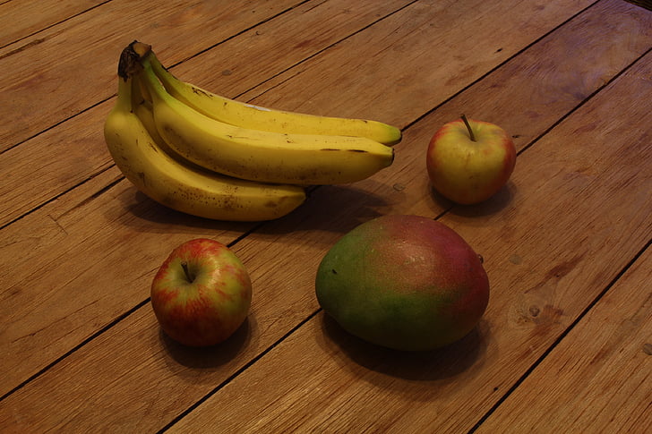 frutas, saudável, tabela, banana, delicioso, comer, comida
