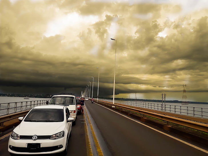 ενσάρκωση, Posadas, γέφυρα, καταιγίδα πάνω από τη γέφυρα, καταιγίδα, βροχή