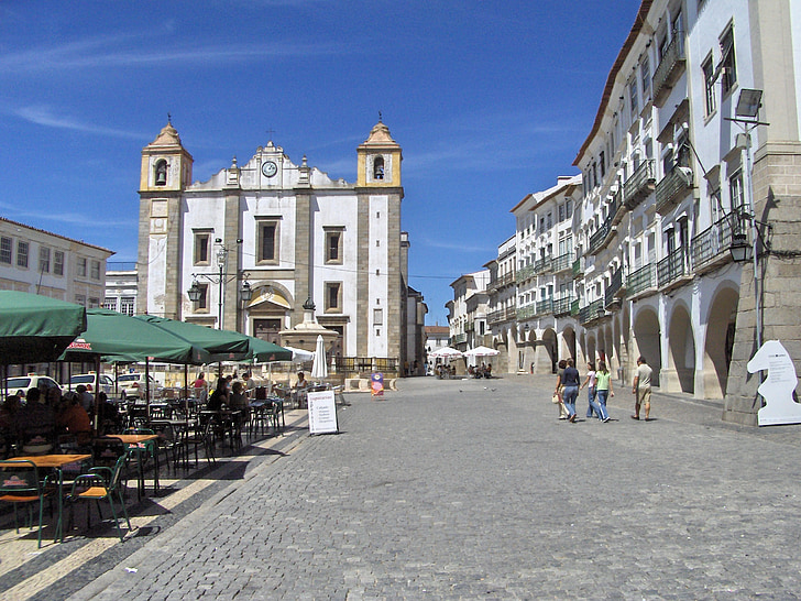 Alentejo, Portugal, het platform, gebouw, stad, historische, architectuurontwerp