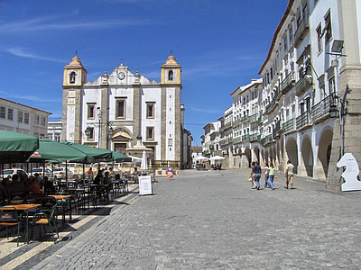 알 렌 테 요, 포르투갈, 아키텍처, 건물, 도시, 역사적인, 건축 디자인