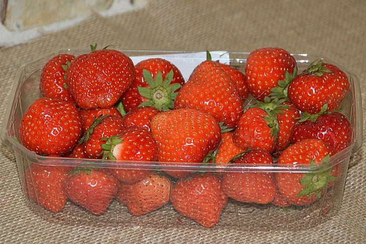 Erdbeeren, rot, Süß, sehr lecker, Früchte, Beeren, Obst