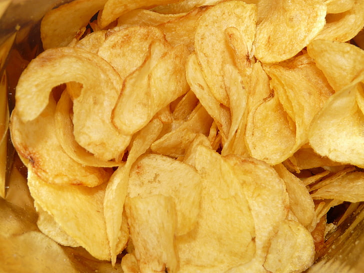 chips, potato chips, food, eat, fat, greasy, thick