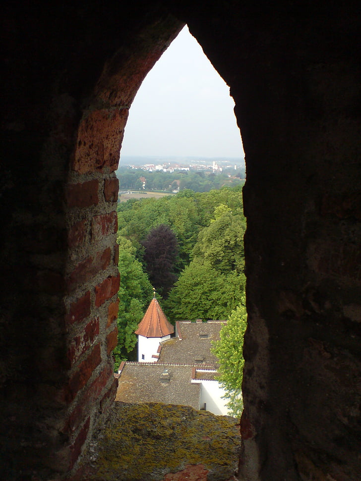 castle, window, travel castle, günzburg
