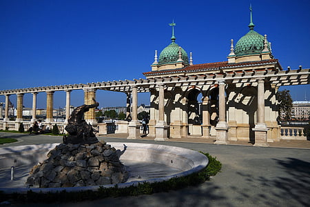 architecture, castle garden bazaar, budapest, renovation, monument, miklós ybl