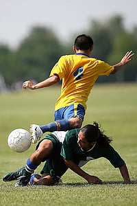 fotbal, acţiune, juca, joc, concurs, coliziune, iarba