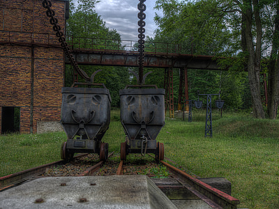 路易丝型煤厂, 工厂, 老厂, 勃兰登堡州, 离开, 废墟, 老