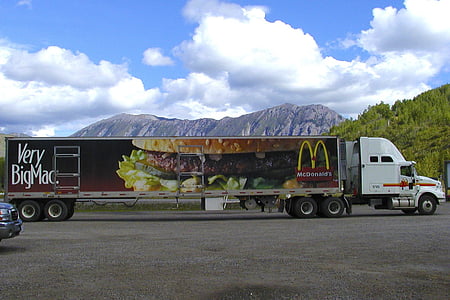 truck, vehicle, trailer, long, transportation, freight, cargo