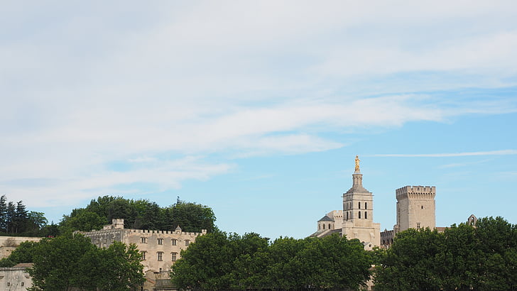 Avignon, mesto, pogledom na mesto, katedrala, Roman katoliška katedrala, Nadškofija, Nadškofija avignon