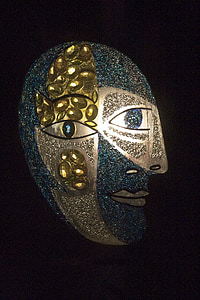 Wystawa, Swarovski kristallwelten, Wattens, Tirol, Austria, kubizm maska
