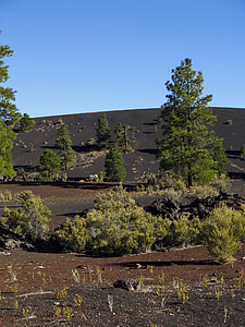 Wupatki, krater Sunset, Arizona, Stany Zjednoczone Ameryki, wulkan, krajobraz, Natura