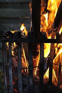fuoco di accampamento, legno, fiamma, fuoco di legna, fuoco