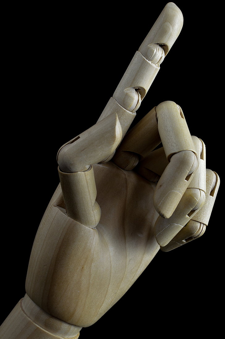 hand, finger, indicate the, wood, wooden, board, toy